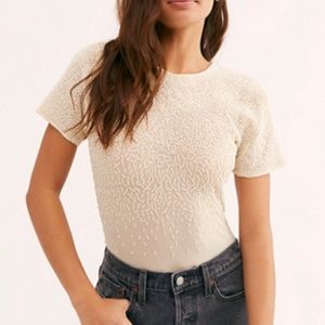 embellished pearl bodysuit